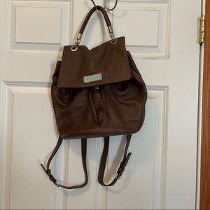 Marc by Marc Jacobs pebble brown leather backpack